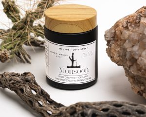 Botanical Beauty Product in glass bottle