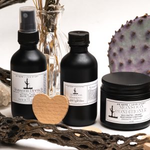 Monsoon Botanical Hair Ritual Set | Travel-Size Luxury Haircare | An Herb and Love Story